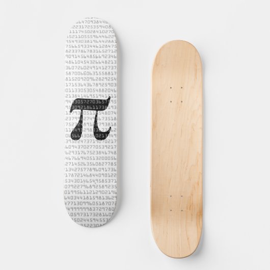 Skateboard Nombreux chiffres de Pi Mathematical Constante (Recto)