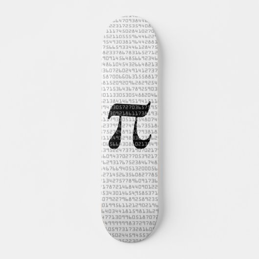 Skateboard Nombreux chiffres de Pi Mathematical Constante (Devant)
