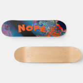Skateboard Nope Crazy Aliens couleurs Patinage psychédélique (Horz)