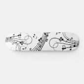 Skateboard Notes de musique fantaisie (Horz)