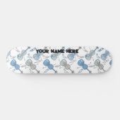 Skateboard Notes de musique violon (Horz)