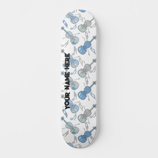 Skateboard Notes de musique violon (Recto)