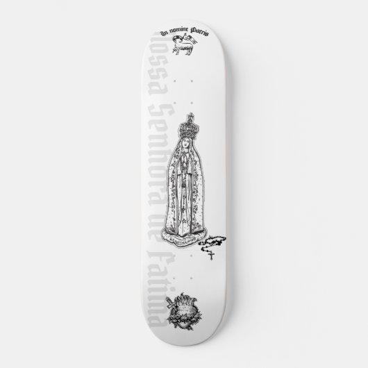 Skateboard Notre-Dame de Fatima - Skateboard, pont de 7 ¾ po (Recto)