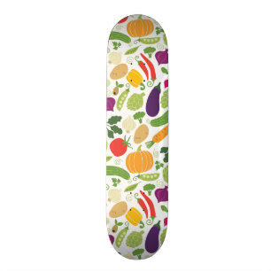 Skateboard Nourriture sur un arrière - plan blanc