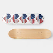 Skateboard Nous Le Peuple Le Coeur Du Drapeau Américain (Horz)