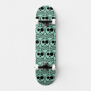 Skateboard NOUVEAU - Crâne de dessin animé pastel