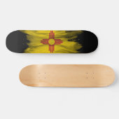 Skateboard Nouveau-Mexique trait de pinceau drapeau de l'état (Horz)