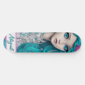 Skateboard Nouvelle Princesse de Londres avec les cheveux et  (Horz)