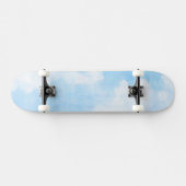 Skateboard Nuages d'aquarelle et arrière - plan de ciel (Horz)