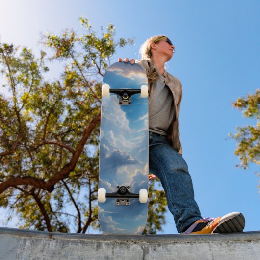 Skateboard Nuages de ciel d'anime (Extérieur 1)