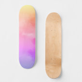 Skateboard Nuages de soleil Abstraits (Recto)