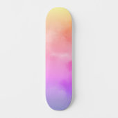Skateboard Nuages de soleil Abstraits (Recto)