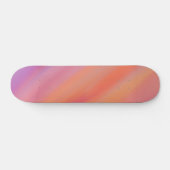 Skateboard Nuages de soleil brun violet et orange (Horz)