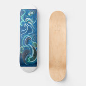 Skateboard Nuances de bleu (Recto)
