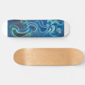 Skateboard Nuances de bleu (Horz)