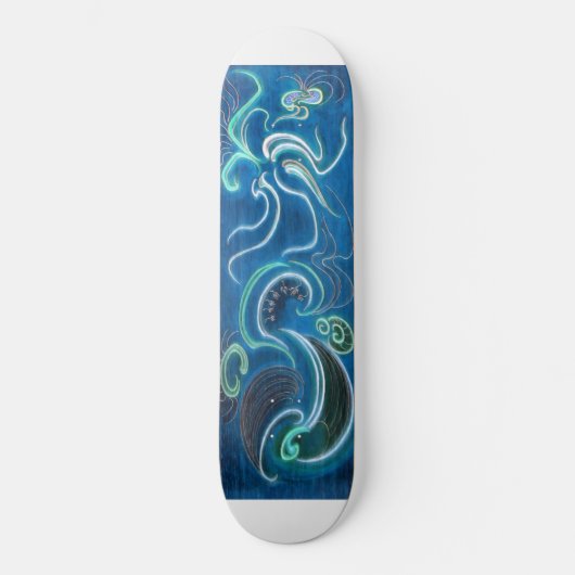 Skateboard Nuances de bleu (Recto)