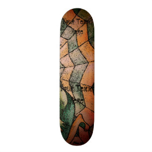 Skateboard nuances de rétro art de chevron d'abrégé sur ve