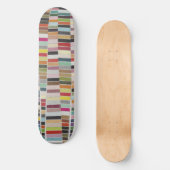 Skateboard Nuanciers multicolores coupés (Recto)
