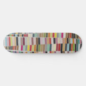 Skateboard Nuanciers multicolores coupés (Horz)
