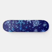 Skateboard Nuit de Noël neige (Horz)