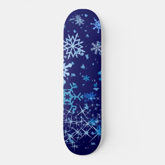 Skateboard Nuit de Noël neige (Recto)