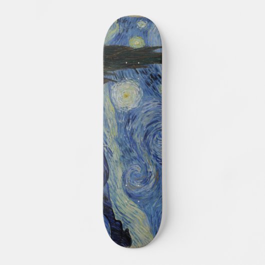 Skateboard Nuit étoilée par Vincent Van Gogh (Recto)