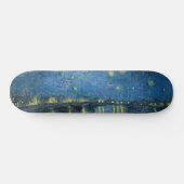 Skateboard Nuit étoilée sur le Rhône (par van Gogh) (Horz)