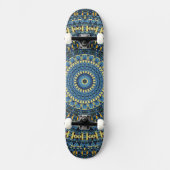 Skateboard Nuit Van Gogh Starry Abstrait Super Boho Mandala (Recto)