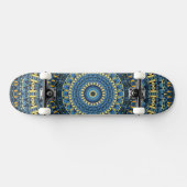 Skateboard Nuit Van Gogh Starry Abstrait Super Boho Mandala (Horz)