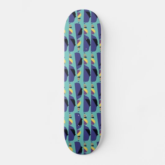 Skateboard Nuitée de voiture Pixelat par Masanser (Recto)
