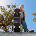 Skateboard Numéros mathématiques 100e Jour de l'école Enseign<br><div class="desc">100e Jour de l'école Enseignant Enfants 100 Jours Numéros mathématiques T-shirt</div>