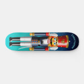 Skateboard Nutcracker Toy Soldier In Blue (Horz)