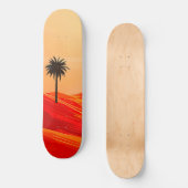 Skateboard Oasis minimaliste du désert d'été (Recto)