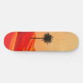 Skateboard Oasis minimaliste du désert d'été (Horz)