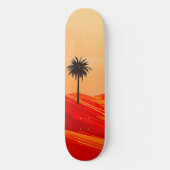 Skateboard Oasis minimaliste du désert d'été (Recto)