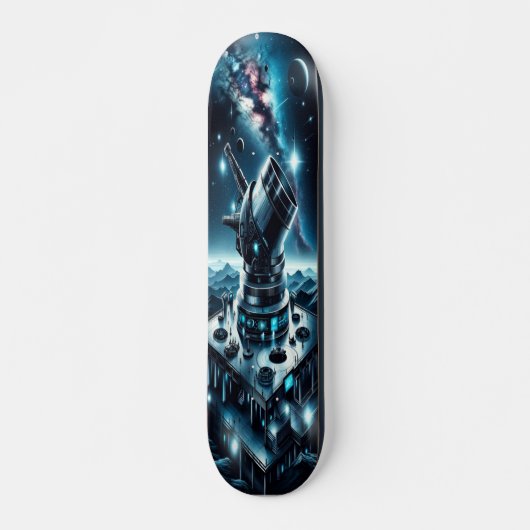 Skateboard "Observatoire astronomique gothique Raygun" (Devant)