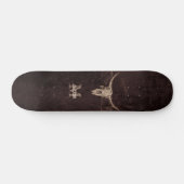 Skateboard Occidental Brown Beige Vieux Russe Taureau Monogra (Horz)
