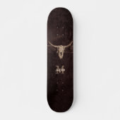 Skateboard Occidental Brown Beige Vieux Russe Taureau Monogra (Devant)