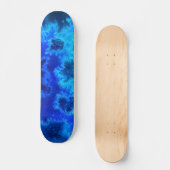 Skateboard Océan Bleu Abstrait Vue Aérienne (Recto)