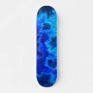 Skateboard Océan Bleu Abstrait Vue Aérienne