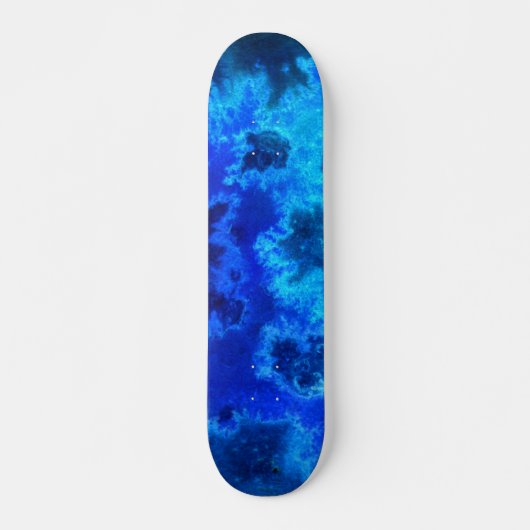 Skateboard Océan Bleu Abstrait Vue Aérienne (Devant)