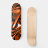 Skateboard Océan orange Abstrait (Recto)