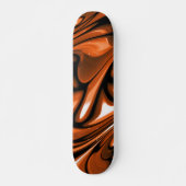 Skateboard Océan orange Abstrait (Devant)