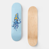 Skateboard Octopus bleu  (Recto)
