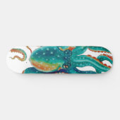 Skateboard Octopus Teal (Horz)