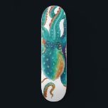 Skateboard Octopus Teal<br><div class="desc">l'art du poulpe</div>