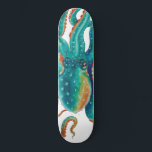 Skateboard Octopus Teal<br><div class="desc">l'art du poulpe</div>