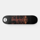 Skateboard Oeil de chat orange (Horz)