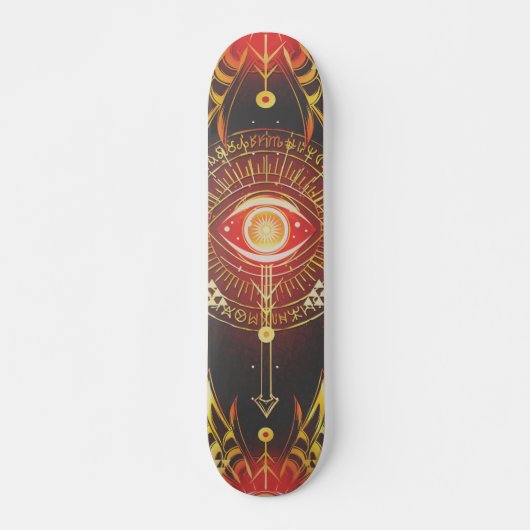Skateboard OEil d'éternité mystérieux de l'arcane (rouge) Ska (Devant)