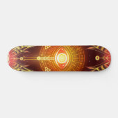 Skateboard OEil d'éternité mystique foncé (rouge) (Horz)